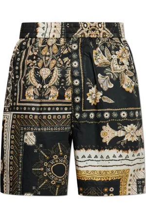 Isabel Marant Shorts, Herre, Flerfarvet, M, Bomuld, Gregorian-mønstrede shorts