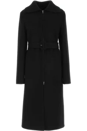 Jil Sander Frakke, Dame, Sort, S, Uld, Uldblandingsfrakke
