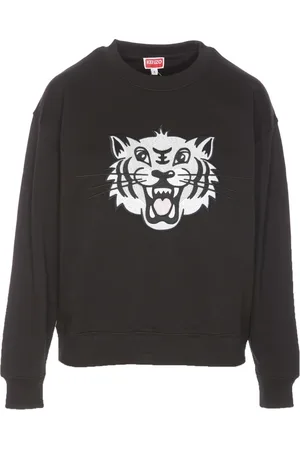 Kenzo Strik, Dame, Sort, S, Uld, Crew Neck Sweater