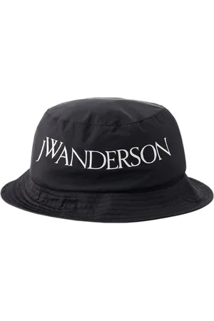 J.W.Anderson Tilbehør, unisex, Sort, M, Nylon, Logo Bucket Hat