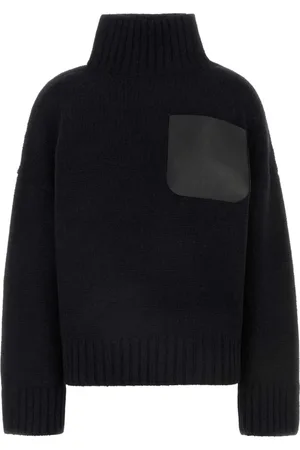 J.W.Anderson Strik, Dame, Sort, XS, Uld, Sort Uldblanding Oversize Sweater