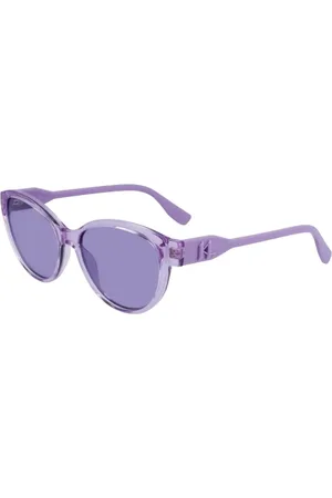 Karl Lagerfeld Tilbehør, Dame, Lilla, 51 MM, Viola Injected Solbriller