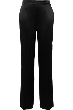 Joseph Bukser, Dame, Sort, L, Satin, Silke Satin Sorte Casual Bukser