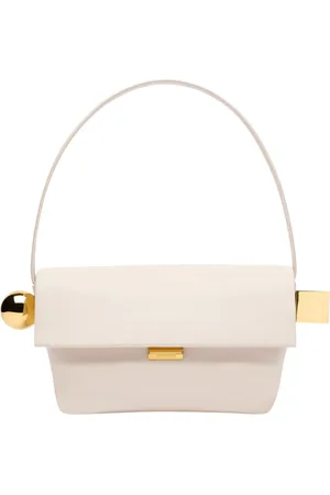 Jacquemus Taske, Dame, Hvid, ONE SIZE, Uld, Elfenbensfarvet Læder Skuldertaske