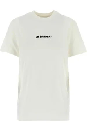 Jil Sander Top, Dame, Hvid, S, Bomuld, Bomulds T-shirt