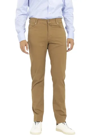 Kiton Bukser, Herre, , W38, Uld, Cotton Slim-fit Bukser