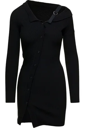 Jacquemus Kjole, Dame, Sort, S, Uld, Strikkjole LA Robe Maille Colin