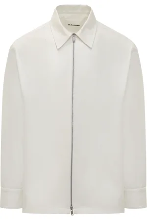 Jil Sander Jakke, Herre, Hvid, 2XS, Shirt 50 Light Jacket