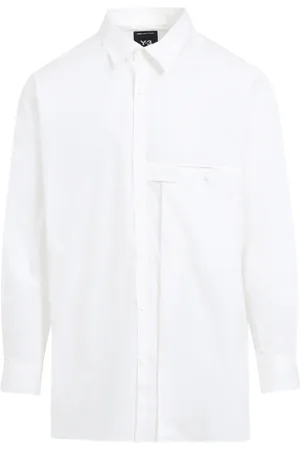 Y-3 Skjorte, Herre, Hvid, S, Bomuld, Hvid Casual Skjorte