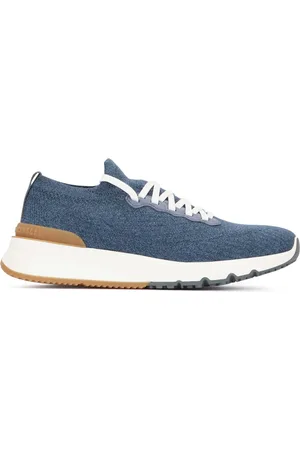 Brunello Cucinelli Sko, Herre, Blå, 41 EU, Moderne Sneakers til Mænd og Kvinder