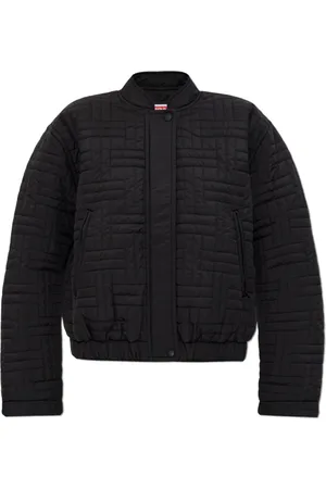 Kenzo Jakke, Dame, Sort, L, Uld, Quilted Jacket