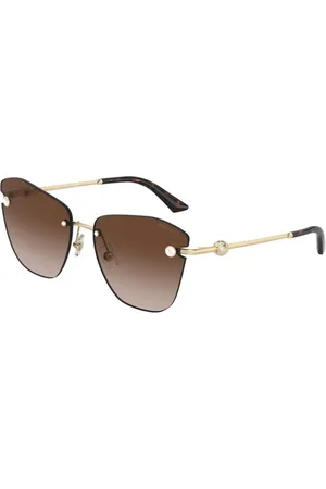 Jimmy Choo Tilbehør, unisex, Gul, 59 MM, Uld, Guldbrune Gradient Solbriller