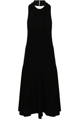 Jacquemus Kjole, Dame, Sort, S, Favola Midi Kjole