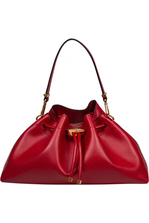 Jimmy Choo Taske, Dame, Rød, ONE SIZE, Læder, Rød Læder Bucket Bag med Snørelukning