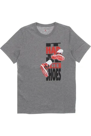 Jordan Top, Herre, Grå, L, Bomuld, Crew Neck T-shirt