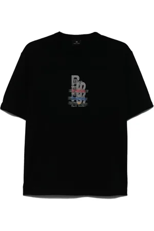 Paul Smith Top, Herre, Sort, L, Sort Crew Neck T-shirts og Polos