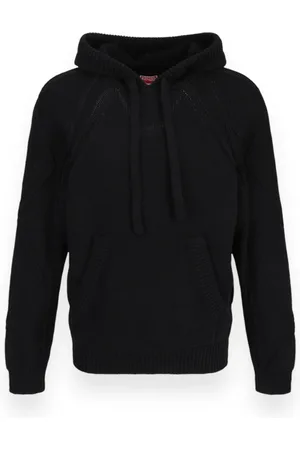 Kenzo Sweathshirts & Hoodies, Herre, Sort, M, Bomuld, Cable Hoodie Sweatshirt