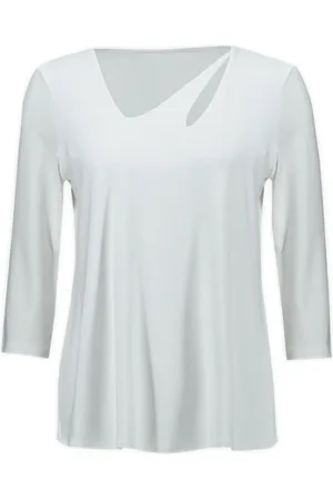 Joseph Ribkoff Bluser & Skjorter, Dame, Hvid, L, Polyester, Vanilla Top