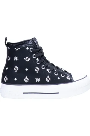 Karl Lagerfeld Sko, Dame, Sort, 41 EU, Bomuld, Kampus Max Multi Nft Karl Hi Sneakers