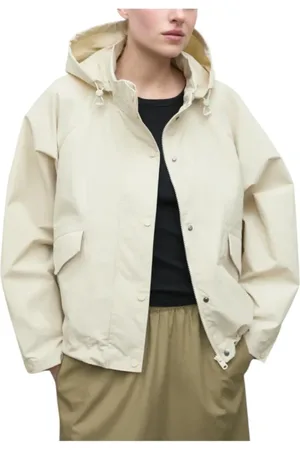ECOALF Jakke, Dame, , XS, Uld, Vandtæt Oversized Jakke med Justerbar Hætte