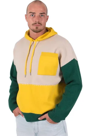 J.W.Anderson Sweathshirts & Hoodies, unisex, Gul, L, Colourblock Hoodie