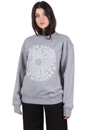 J.W.Anderson Sweathshirts & Hoodies, Dame, Grå, S, Uld, Behagelig og stilfuld træningstrøje
