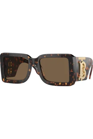Burberry Tilbehør, Dame, Brun, 55 MM, Uld, Stilfulde solbriller i brun nuance
