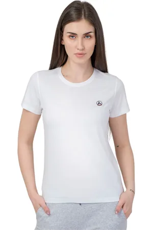 Jott Top, Dame, Hvid, M, Bomuld, Rundhalset T-shirt Rosas