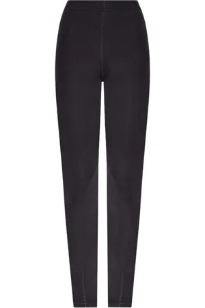 Jil Sander Bukser, Dame, Sort, M, Logo Print Træningsleggings