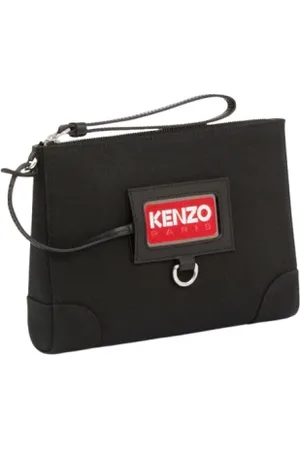 Kenzo Taske, Dame, Sort, ONE SIZE, Uld, Klassisk Sort Skuldertaske