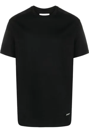 Jil Sander Top, Herre, Sort, S, Bomuld, Logo Plate T-Shirt