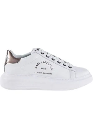 Karl Lagerfeld Sko, Dame, Hvid, 36 EU, Læder, Kapri Sneakers