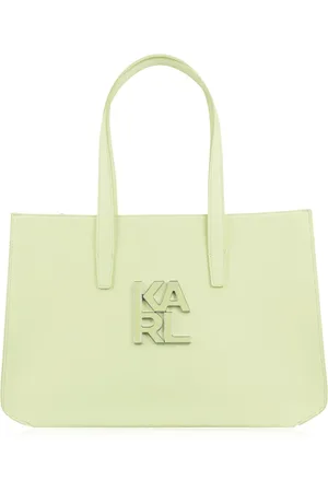 Karl Lagerfeld Taske, Dame, Grøn, ONE SIZE, Læder, Dame Håndtaske med Lynlås