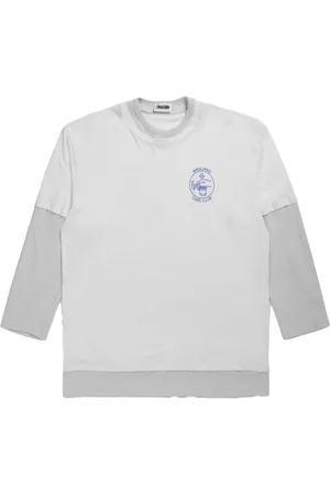 MAGLIANO Top, Herre, Hvid, M, Bomuld, Oversized Trauma Tee med Trompe-l