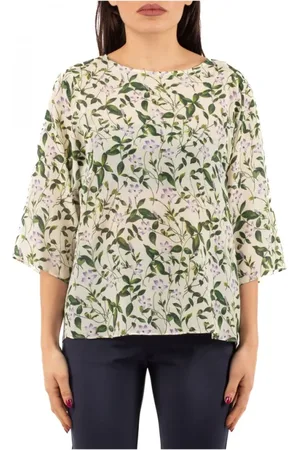 Max Mara Bluser & Skjorter, Dame, Flerfarvet, S, Afslappet Skjorte