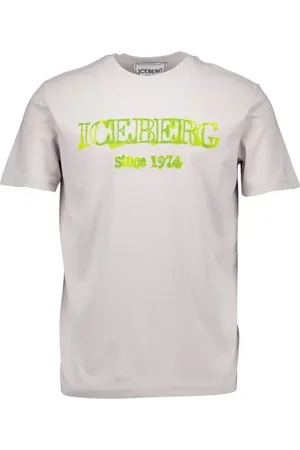 Iceberg Top, Herre, Grå, S, Bomuld, Lysegrå T-shirt
