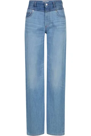 Iceberg Jeans, Dame, Blå, W26, Denim, 5-pocket Wide Leg Fit Bukser