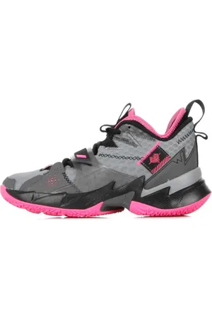 Jordan Sko, Herre, Flerfarvet, 36 EU, Uld, High Top Basketballsko Particle Grey