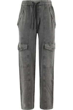 Isabel Marant Bukser, Dame, Sort, XS, Bomuld, Peorana Urban Track Pants med snøre