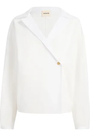 Khaite Bluser & Skjorter, Dame, Hvid, M, Bomuld, Ashton Top