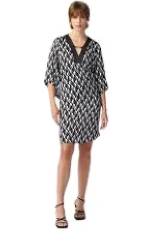 Joseph Ribkoff Kjole, Dame, Sort, 5XL, Kort Kjole