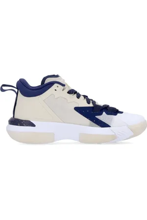 Jordan Sko, Dame, Hvid, 36 1/2 EU, Læder, Ungdoms Basketballsko Zion 1