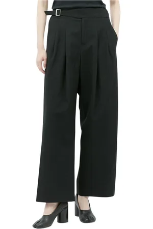 Issey Miyake Bukser, Dame, Sort, L, Uld, Ease Uldbukser