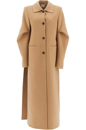 Khaite Frakke, Dame, , XS, Uld, Uld Cape Frakke med Sideslidser