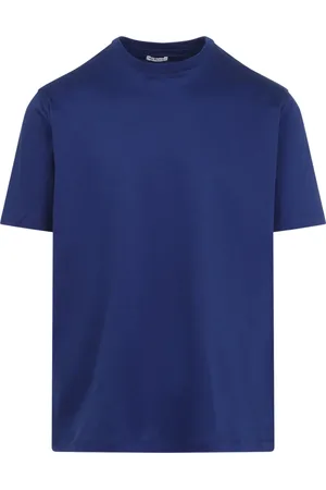 Kiton Top, Herre, Blå, M, Bomuld, Blå T-shirt