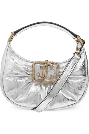 Jimmy Choo Taske, Dame, Grå, ONE SIZE, Uld, Edie Hobo Mini Håndtaske