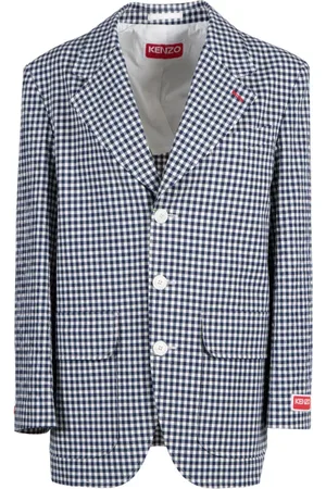 Kenzo Jakke, Dame, Flerfarvet, S, Bomuld, Oversized Blazer