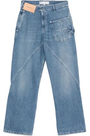 J.W.Anderson Jeans, Herre, Blå, W34, Bomuld, Twisted Workwear Jeans