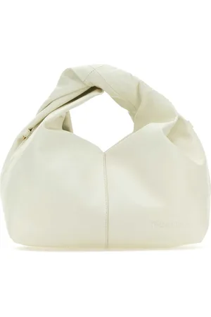 J.W.Anderson Taske, Dame, Hvid, ONE SIZE, Læder, Elfenbensfarvet Læder Mini Twister Hobo Håndtaske