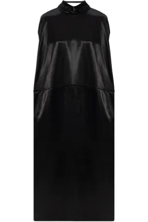 Jil Sander Kjole, Dame, Sort, XS, Satin, Satin Kjole